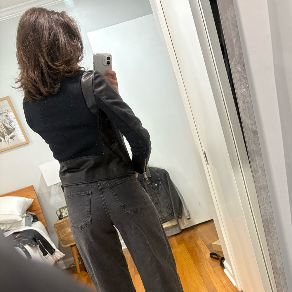 Rebecca Minkoff Black Leather Jacket - Picture 6 of 11